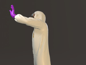 biohazard suit male acc 2130 009 Model 3D