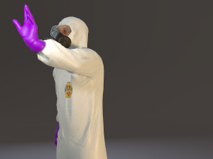 biohazard suit male acc 2130 009 Model 3D