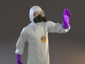 biohazard suit male acc 2130 009 Model 3D
