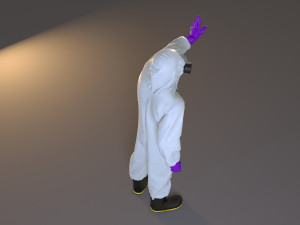 biohazard suit male acc 2130 009 Model 3D
