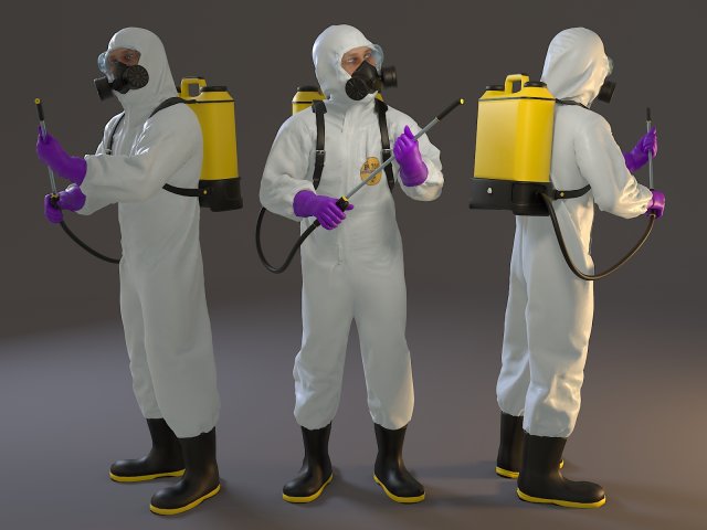 biohazard suit male acc 2130 010 3D Model .c4d .max .obj .3ds .fbx .stl .blend 