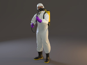 biohazard suit male acc 2130 010 3D Model