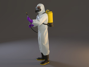 biohazard suit male acc 2130 010 3D Model