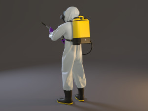 biohazard suit male acc 2130 010 3D Model