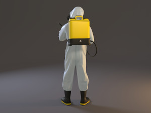 biohazard suit male acc 2130 010 3D Model