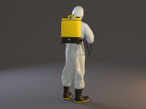 biohazard suit male acc 2130 010 3D Model