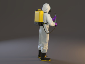 biohazard suit male acc 2130 010 3D Model