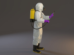 biohazard suit male acc 2130 010 3D Model