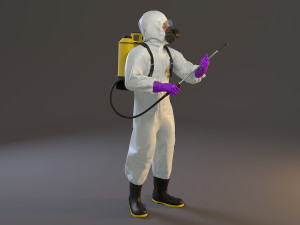 biohazard suit male acc 2130 010 3D Model