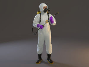 biohazard suit male acc 2130 010 3D Model