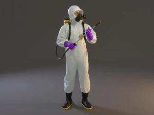 biyolojik tehlike kıyafeti erkek acc 2130 010 3D Model