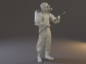 biohazard suit male acc 2130 010 3D Model