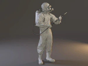 biyolojik tehlike kıyafeti erkek acc 2130 010 3D Model