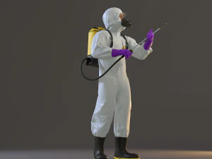 biyolojik tehlike kıyafeti erkek acc 2130 010 3D Model
