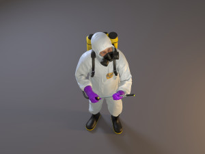 biohazard suit male acc 2130 010 3D Model