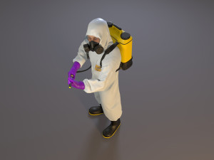 biohazard suit male acc 2130 010 3D Model