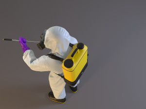 biohazard suit male acc 2130 010 3D Model
