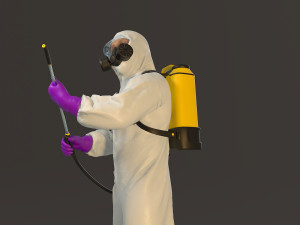 biohazard suit male acc 2130 010 3D Model