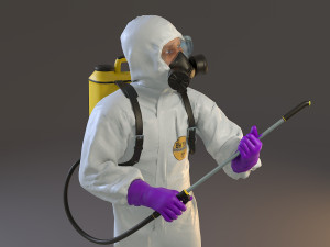 biohazard suit male acc 2130 010 3D Model