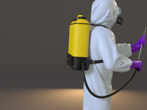biohazard suit male acc 2130 010 3D Model