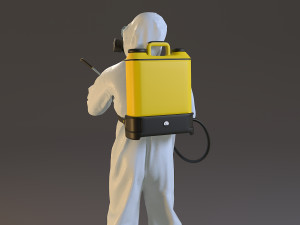 biohazard suit male acc 2130 010 3D Model