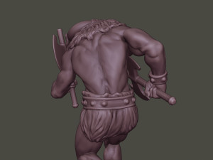 minotaur warrior running two axes 3D प्रिंट मॉडल