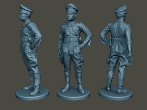 german officers ww2 g5 pack1 Model Cetak 3D