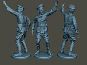german officers ww2 g5 pack1 Model Cetak 3D