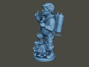 donald trump biohazard 3D Print Model