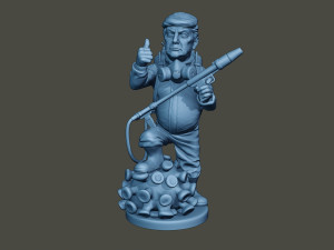 donald trump biohazard 3D Print Model