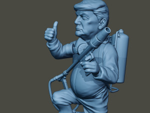 donald trump biohazard 3D Print Model