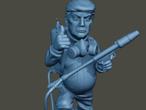 donald trump biohazard 3D Print Model