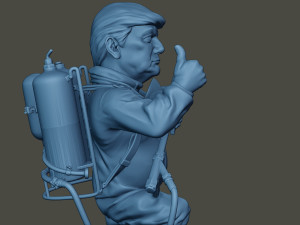 donald trump biohazard 3D Print Model