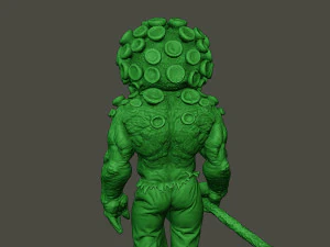 humanoid virus 0001 3D Print Model