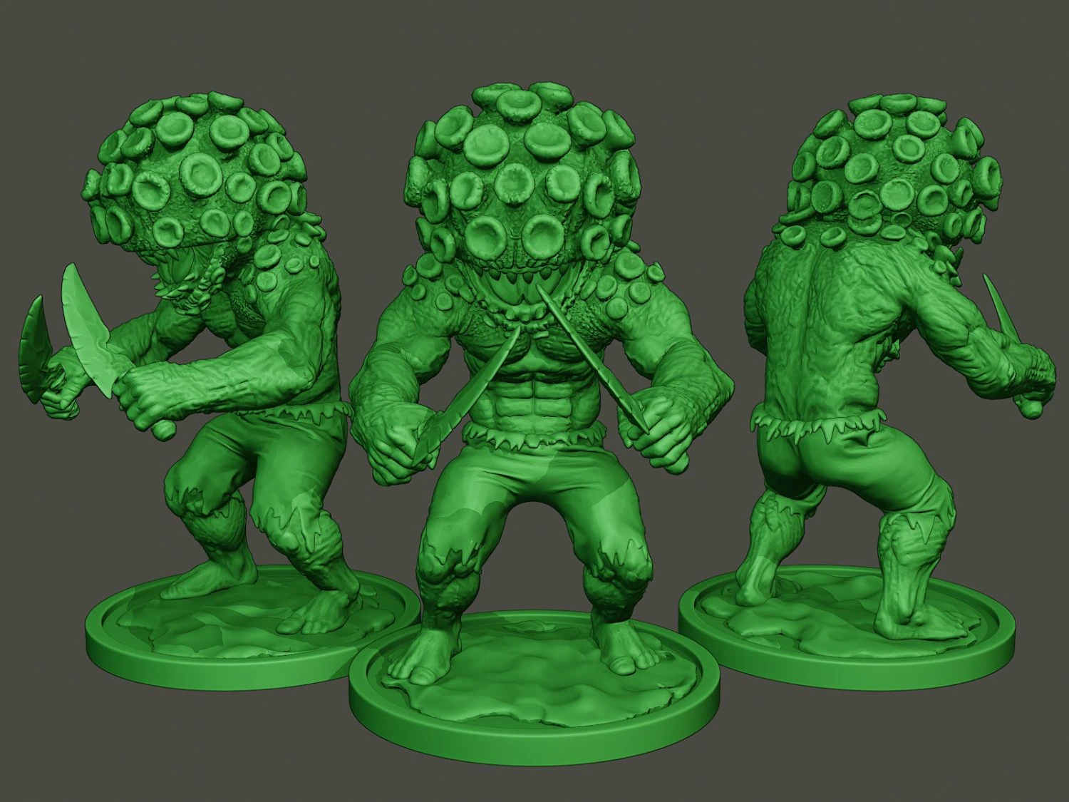 humanoid virus 0003 3D Print Model .c4d .max .obj .3ds .fbx .stl .blend 