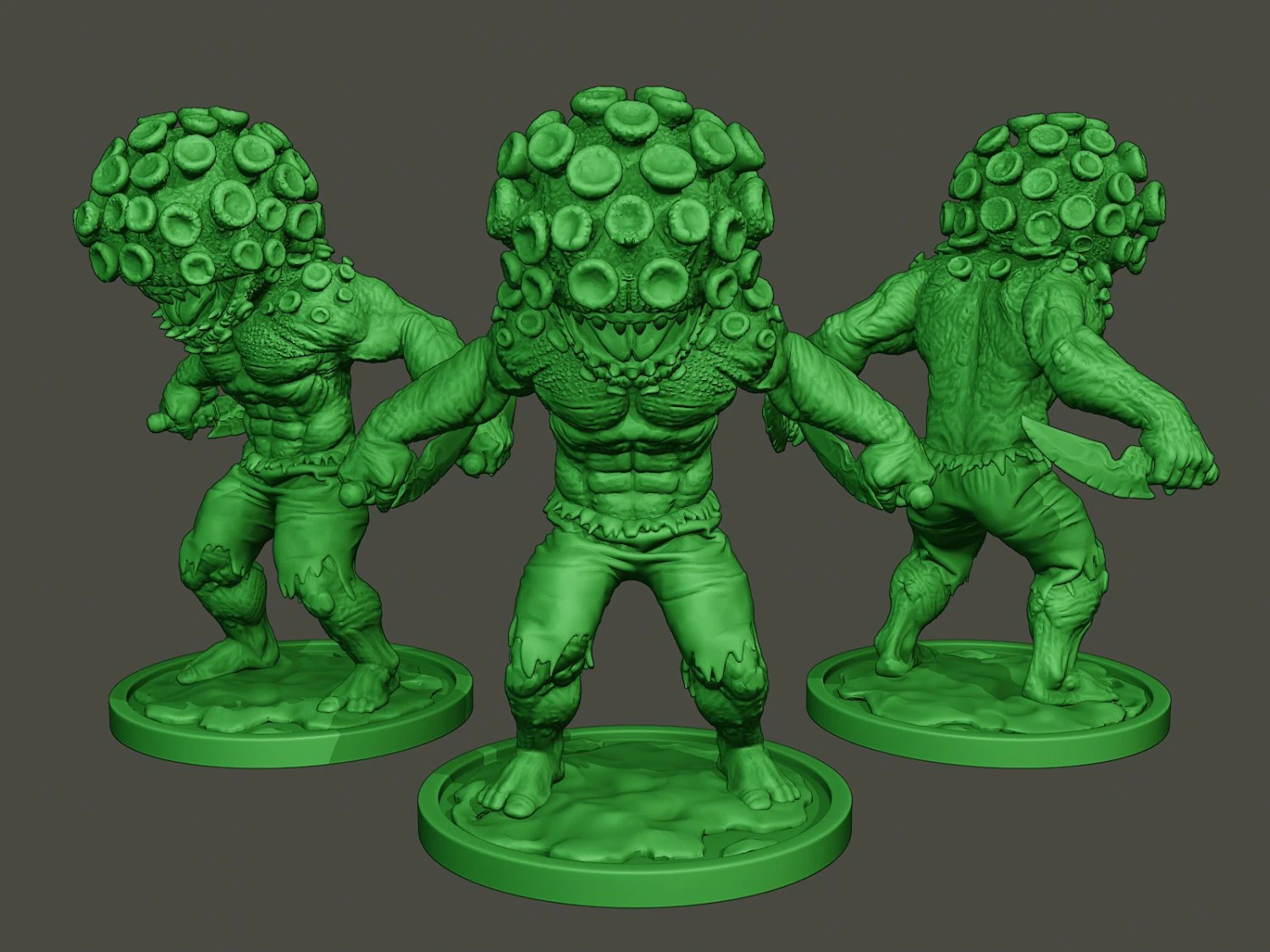humanoid virus 0005 3D Print Model .c4d .max .obj .3ds .fbx .stl .blend 