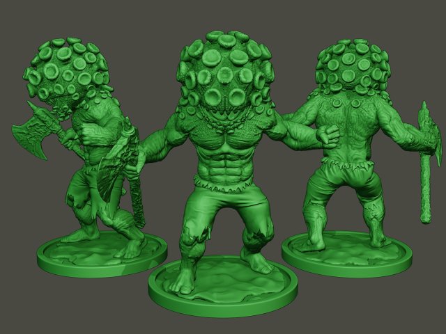 humanoid virus 0007 3D Print Model .c4d .max .obj .3ds .fbx .stl .blend 