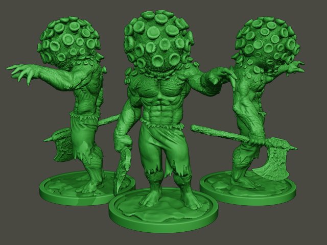 humanoid virus 0008 Model do druku 3D .c4d .max .obj .3ds .fbx .stl .blend