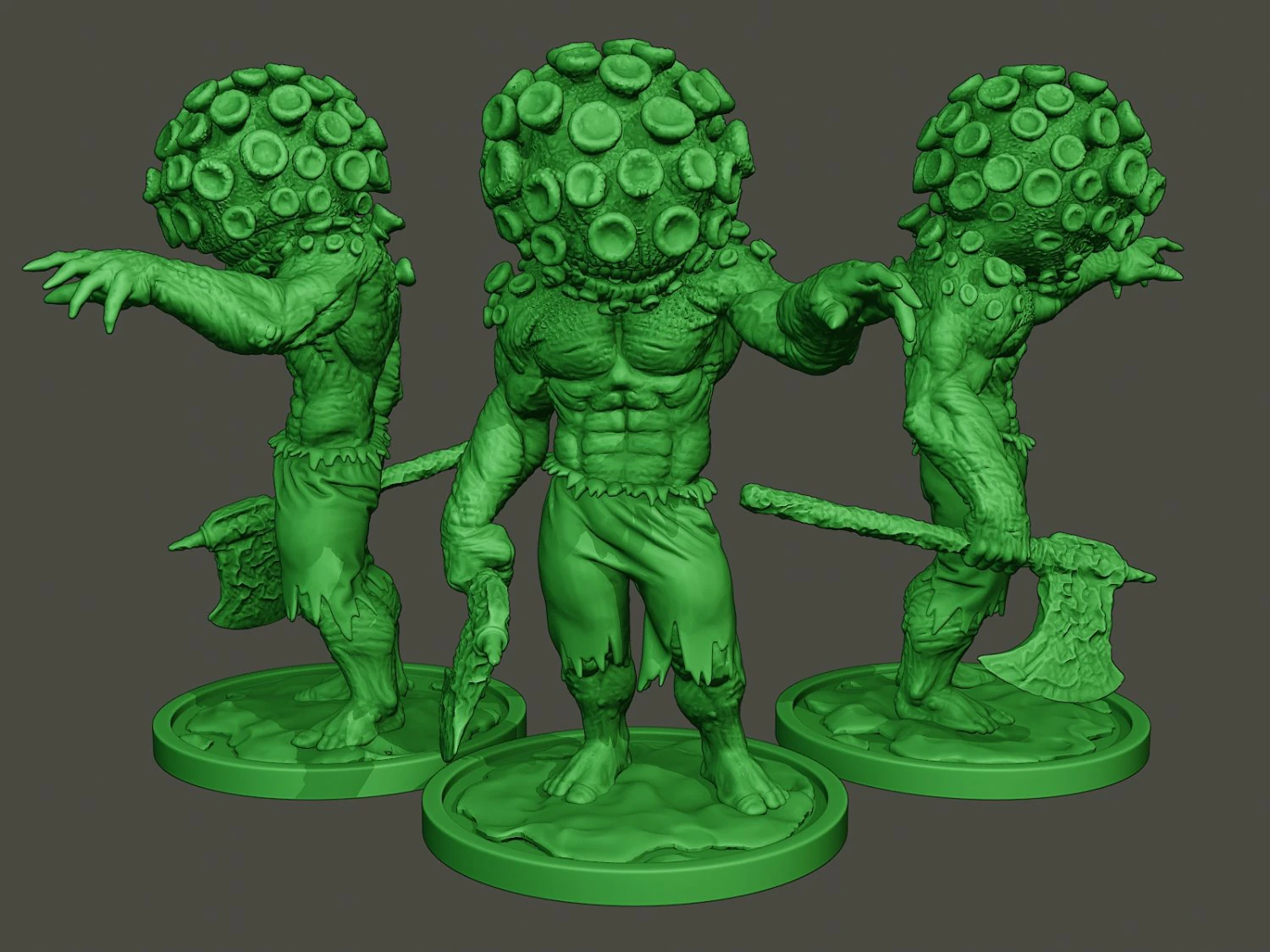 humanoid virus 0008 3D Print Model .c4d .max .obj .3ds .fbx .stl .blend
