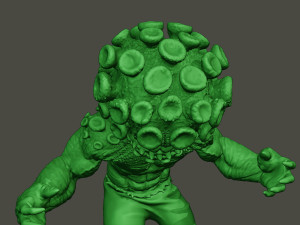 humanoid virus 0011 3D-printmodel