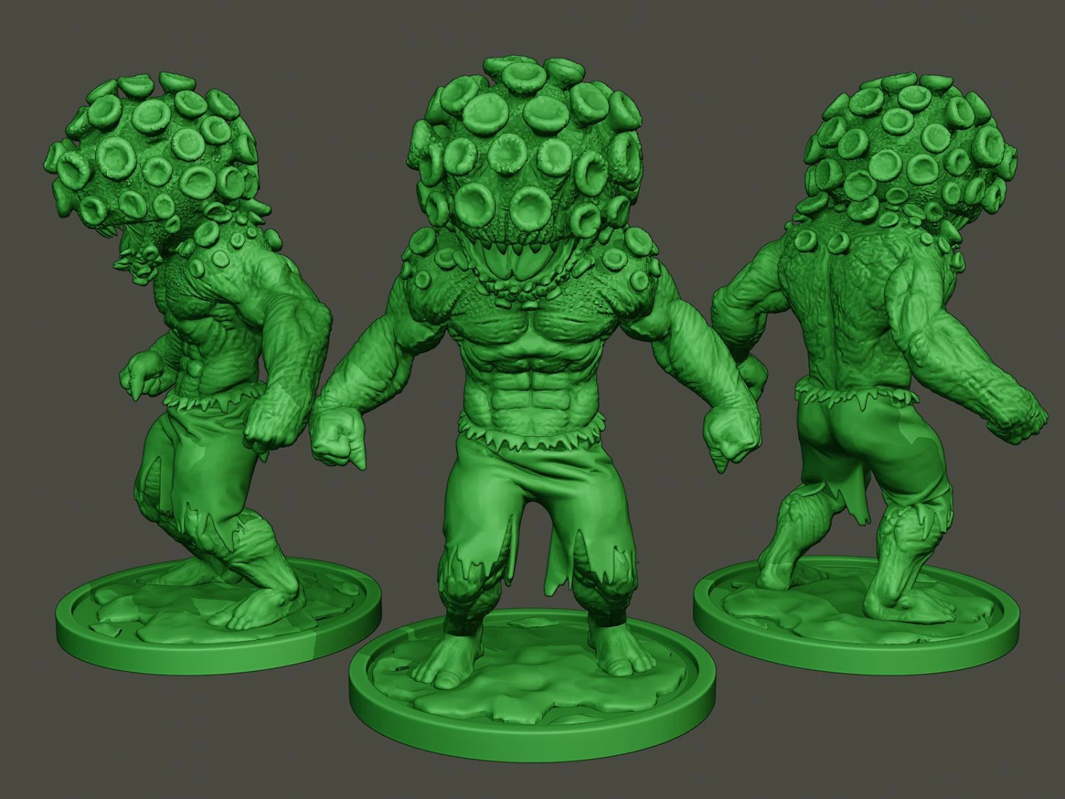 humanoid virus 0012 3D Print Model .c4d .max .obj .3ds .fbx .stl .blend