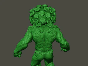 humanoid virus 0012 3D Print Model