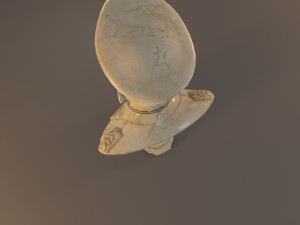 erwin rommel bust low poly Model 3D