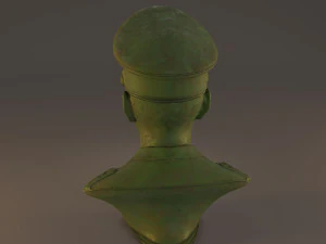 erwin rommel bust low poly 3D Model