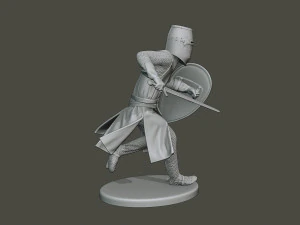 knight templar action2 t1 3D Print Model