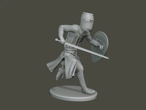 knight templar action2 t1 3D Print Model