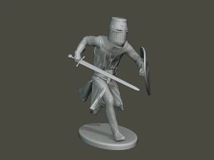 knight templar action2 t1 3D Print Model