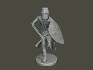 knight templar action2 t1 3D Print Model