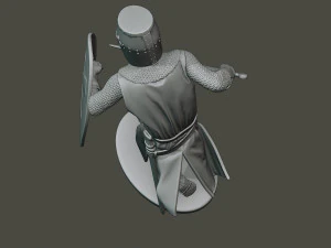 knight templar action2 t1 3D Print Model