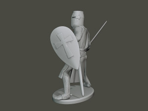 knight templar action3 t1 3D Принт Модель